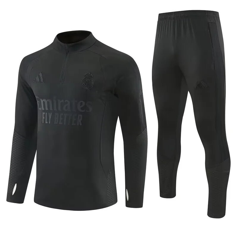 AAA Quality Real Madrid 26/27 Tracksuit - Black